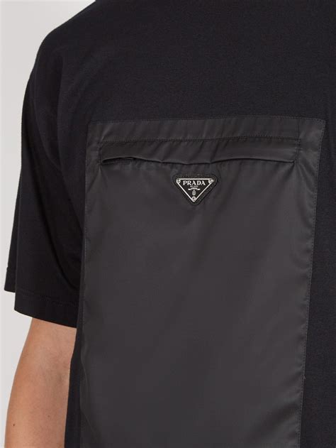 mens prada pocket t shirt|prada t shirt men price.